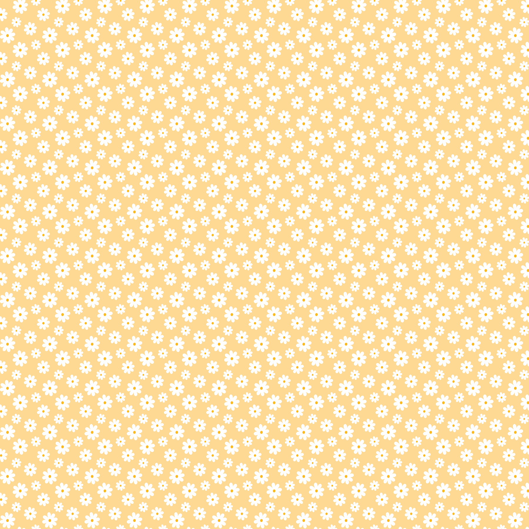 Daisies on Pastel Yellow Pattern Acrylic Sheets - CMB Pattern Acrylic